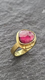 14k Gold Tourmaline Ring