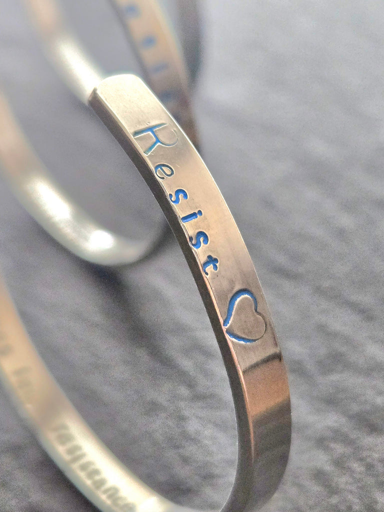 RESIST sterling silver 925 cuff bracelet