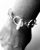 Sterling Silver bracelet, Big Round Links