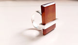 Tiger's eye Ring Contemporary jewelry sterling Silver